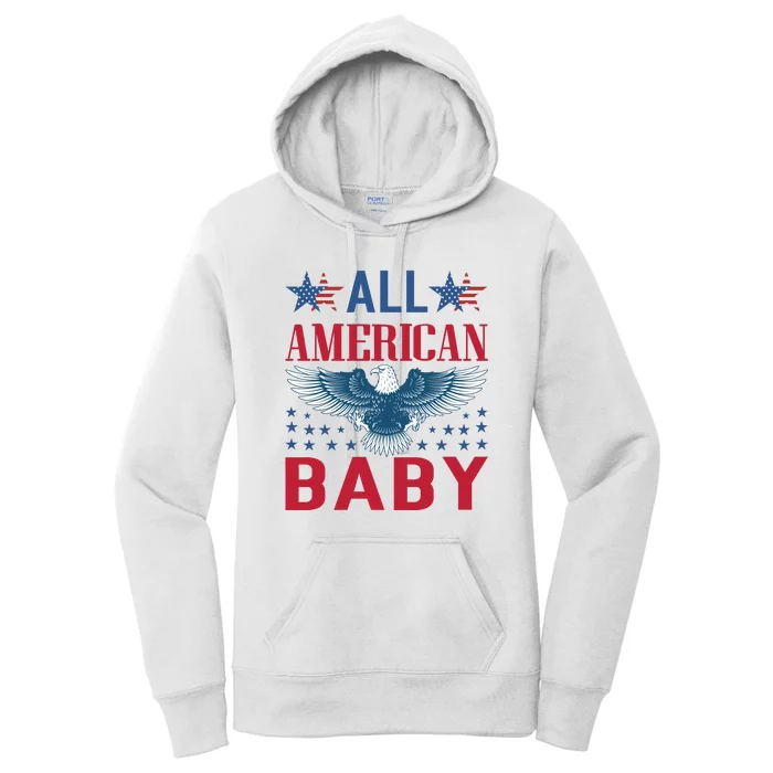 All American Baby Patriotic Women's Pullover Hoodie