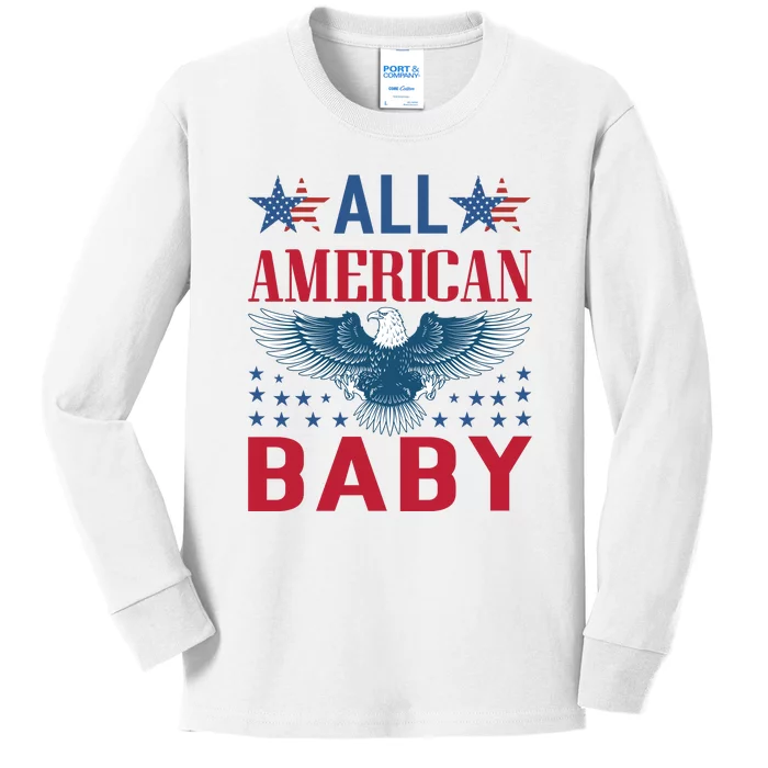 All American Baby Patriotic Kids Long Sleeve Shirt