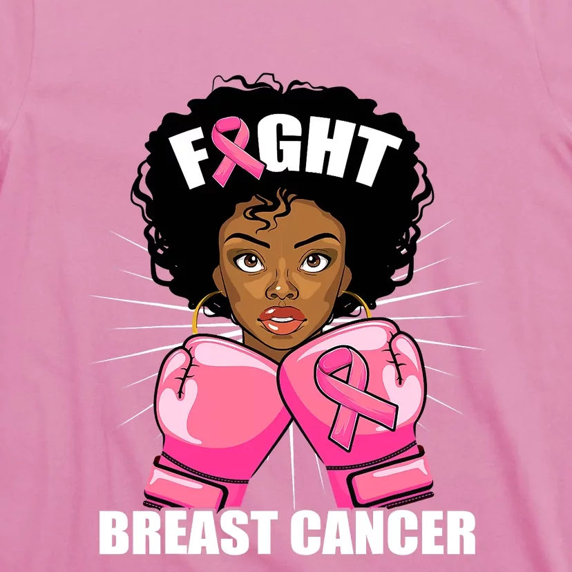 African American Breast Cancer For Women Girls T-Shirt