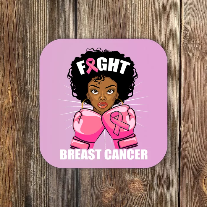 African American Breast Cancer For Women Girls Coaster