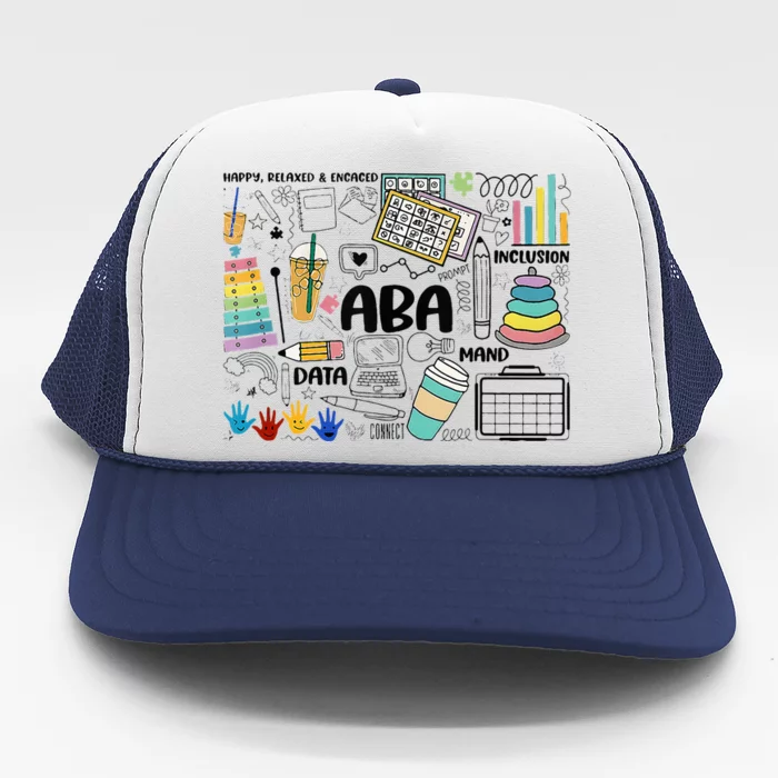 Aba Applied Behavior Analysis Bcba Behavior Analyst Autism Trucker Hat