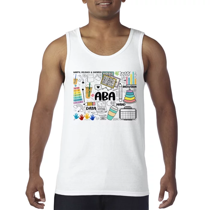 Aba Applied Behavior Analysis Bcba Behavior Analyst Autism Tank Top