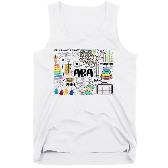 Aba Applied Behavior Analysis Bcba Behavior Analyst Autism Tank Top