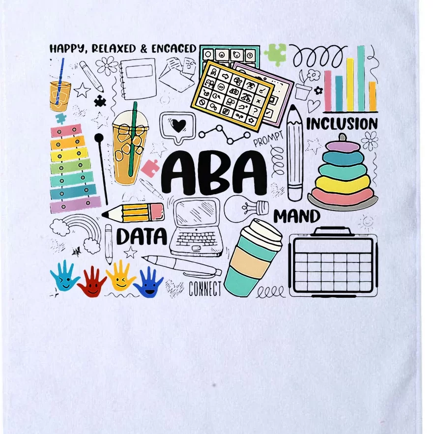 Aba Applied Behavior Analysis Bcba Behavior Analyst Autism Platinum Collection Golf Towel