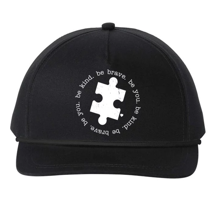 Autism Awareness Be You Quote Snapback Five-Panel Rope Hat