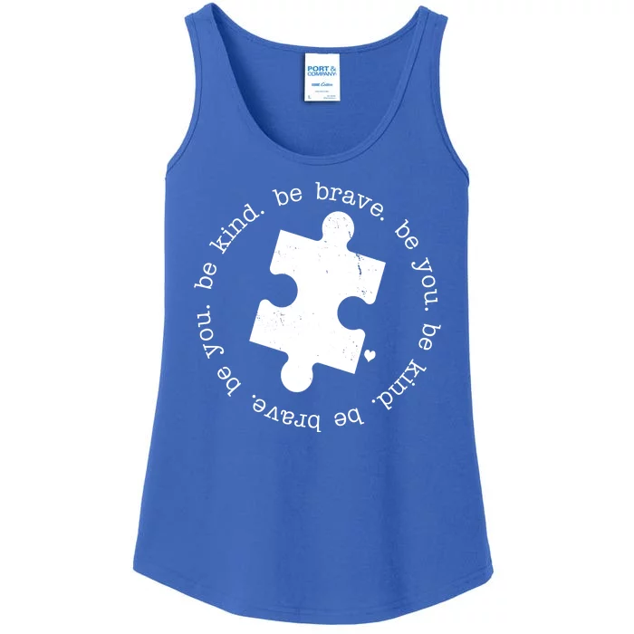 Autism Awareness Be You Quote Ladies Essential Tank