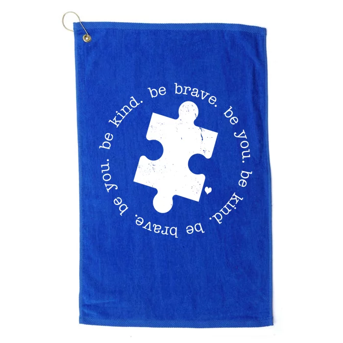 Autism Awareness Be You Quote Platinum Collection Golf Towel