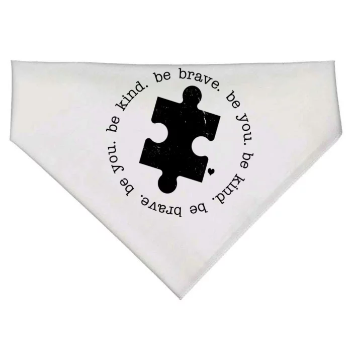 Autism Awareness Be You Quote USA-Made Doggie Bandana