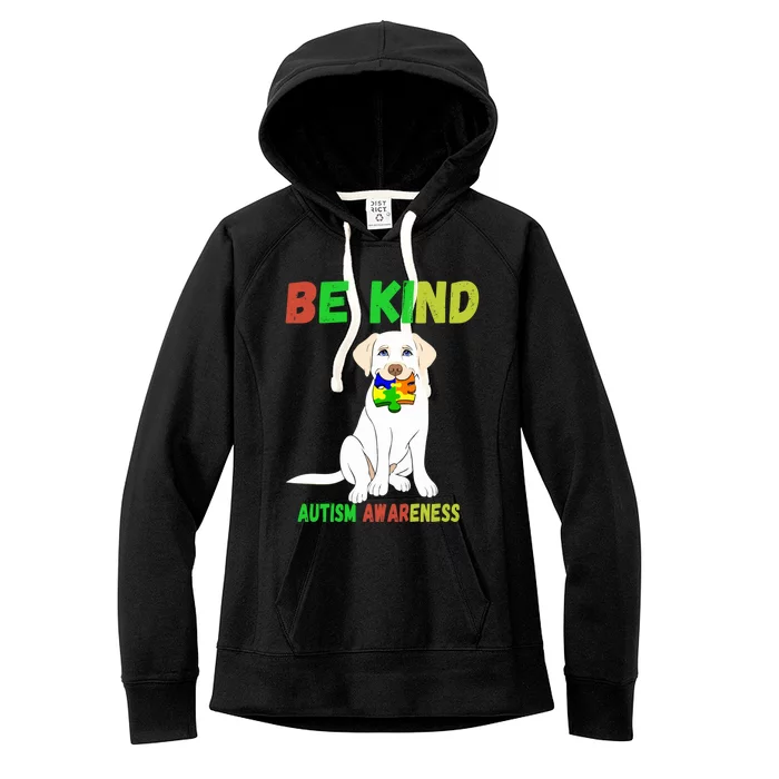 Autism Awareness Be Kind Cute Gift Women's Fleece Hoodie