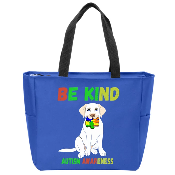 Autism Awareness Be Kind Cute Gift Zip Tote Bag