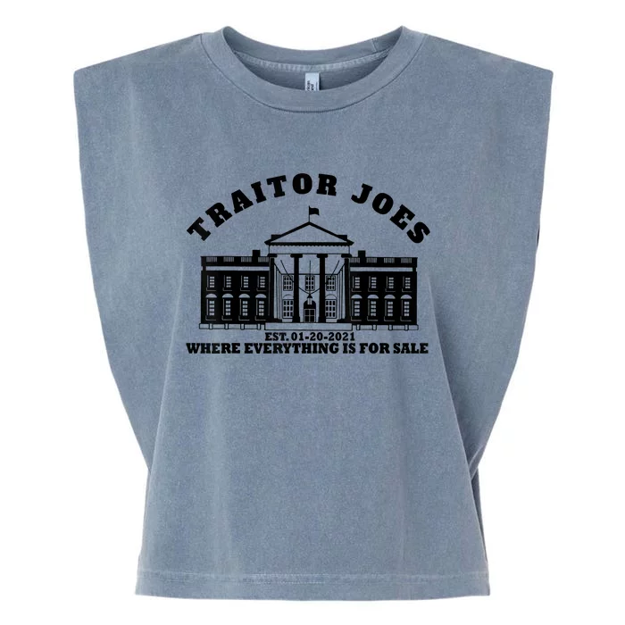 AntiBiden Anti Biden Couldn’t Run Shit Funny Joe Biden Traitor Joe Meme Garment-Dyed Women's Muscle Tee