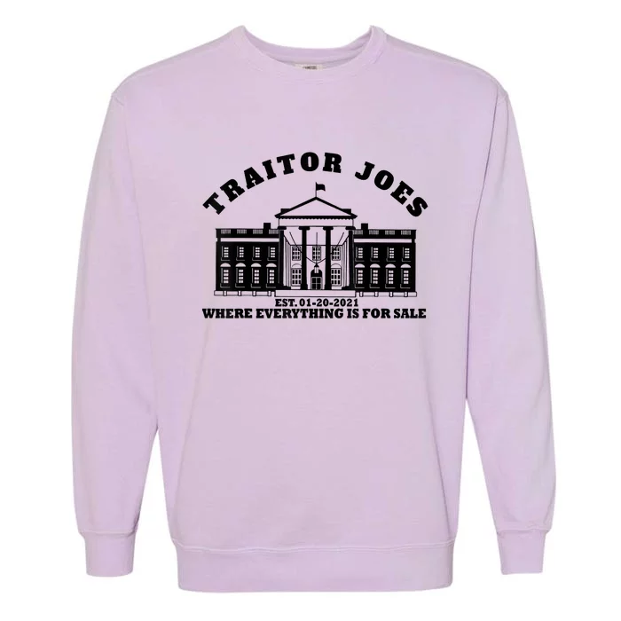 AntiBiden Anti Biden Couldn’t Run Shit Funny Joe Biden Traitor Joe Meme Garment-Dyed Sweatshirt