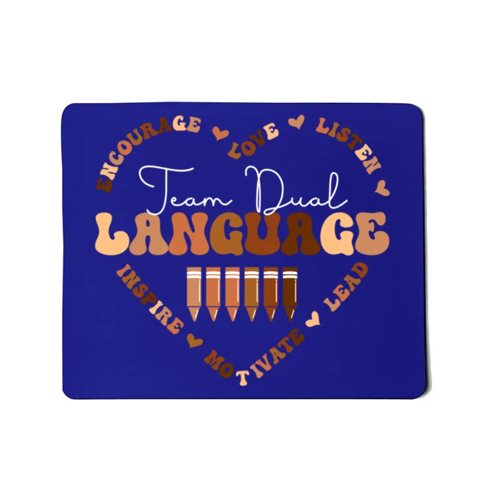 Afro African Black History Month Team Dual Language School Cool Gift Mousepad