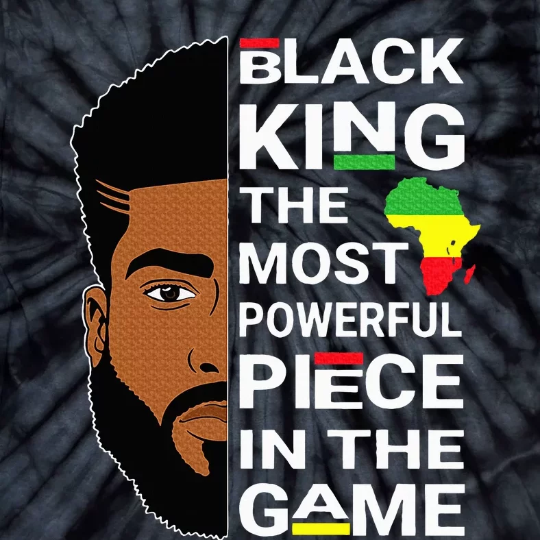 African Afro Black King The Most Powerful Piece In The Game Tie-Dye T-Shirt