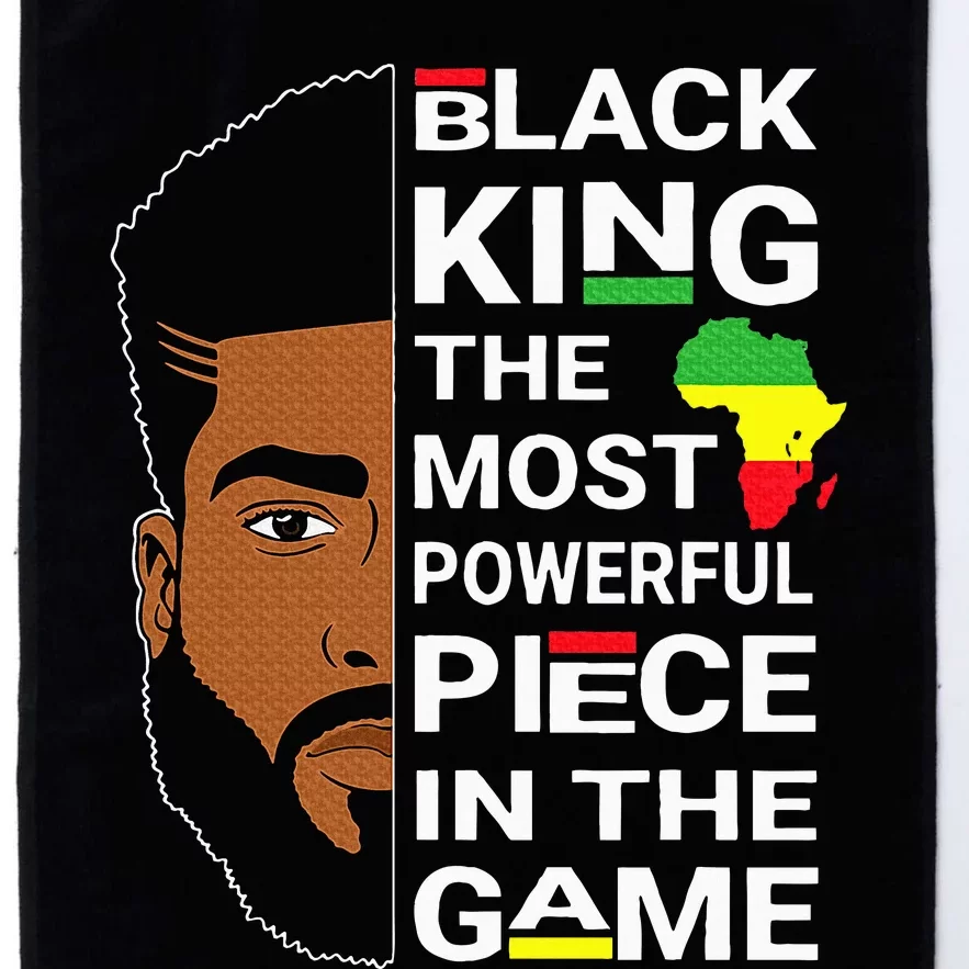 African Afro Black King The Most Powerful Piece In The Game Platinum Collection Golf Towel