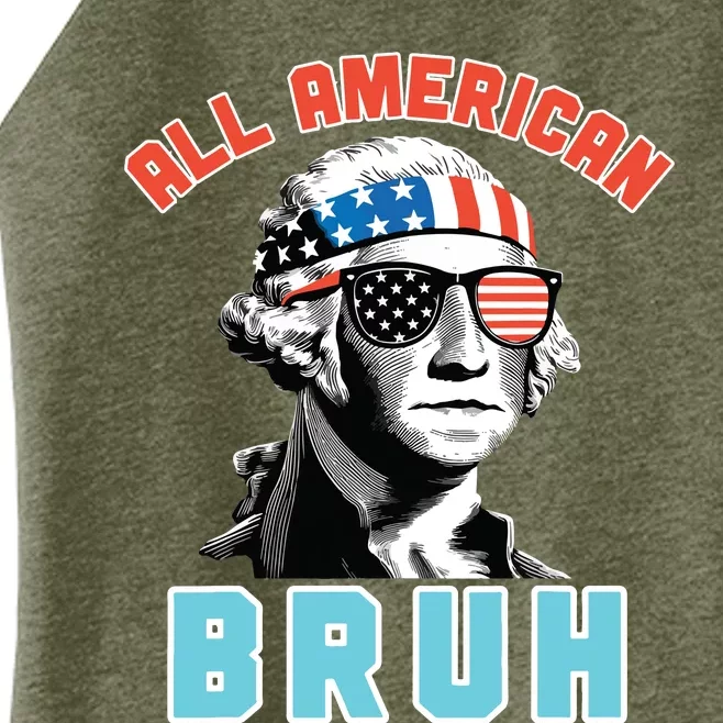 All American Bruh Teen Boy 4th Of July Patriotic Women’s Perfect Tri Rocker Tank