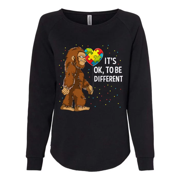 Autism Awareness Bigfoot Puzzle Piecess Gift Womens California Wash Sweatshirt