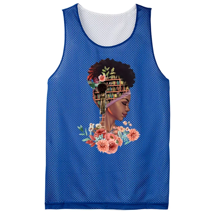 African American Black Librarian Reading Teacher Library Gift Mesh Reversible Basketball Jersey Tank