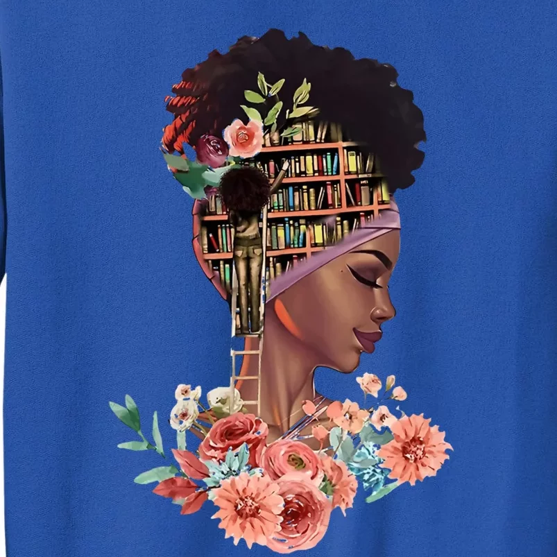 African American Black Librarian Reading Teacher Library Gift Tall Sweatshirt