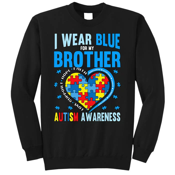 Autism Awareness Brother funny support Sweatshirt