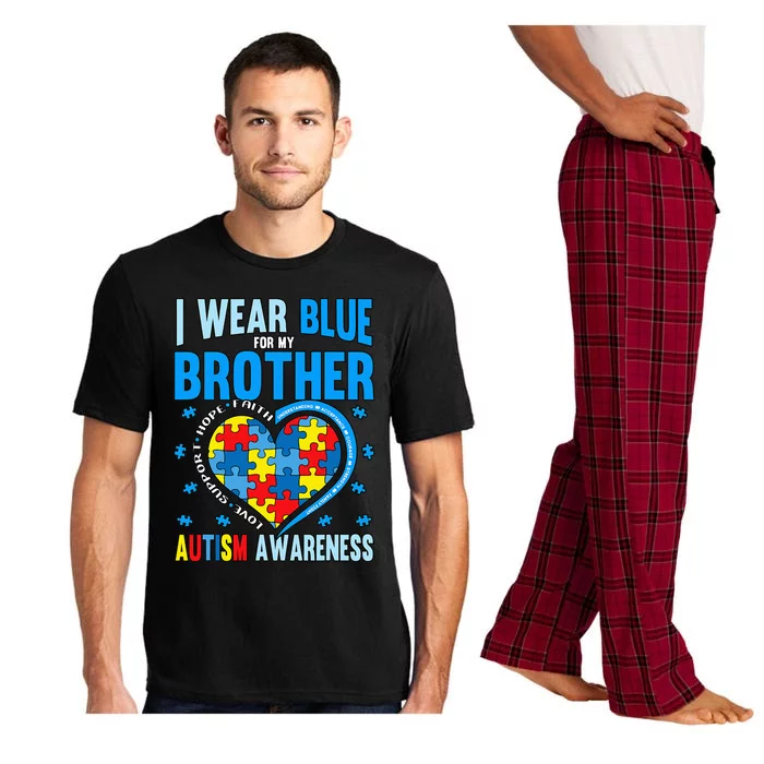 Autism Awareness Brother funny support Pajama Set