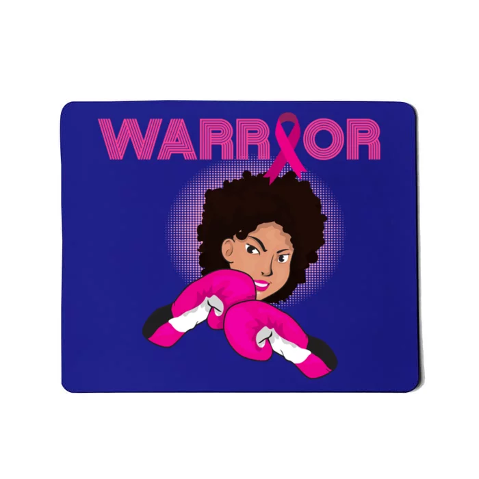 African American Black Breast Cancer Warrior Gift Mousepad