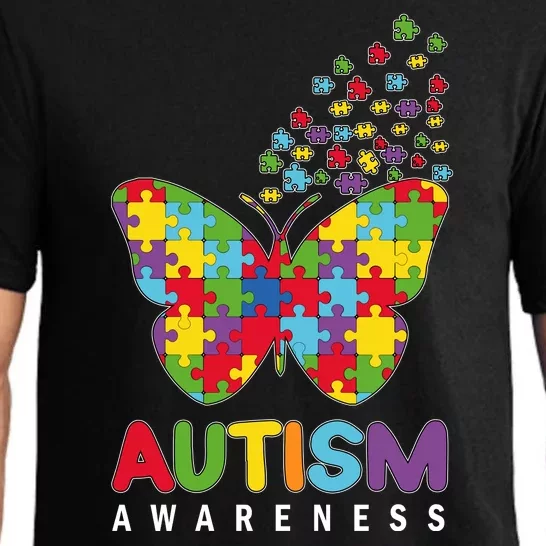 Autism Awareness Butterfly Puzzle Pieces Pajama Set