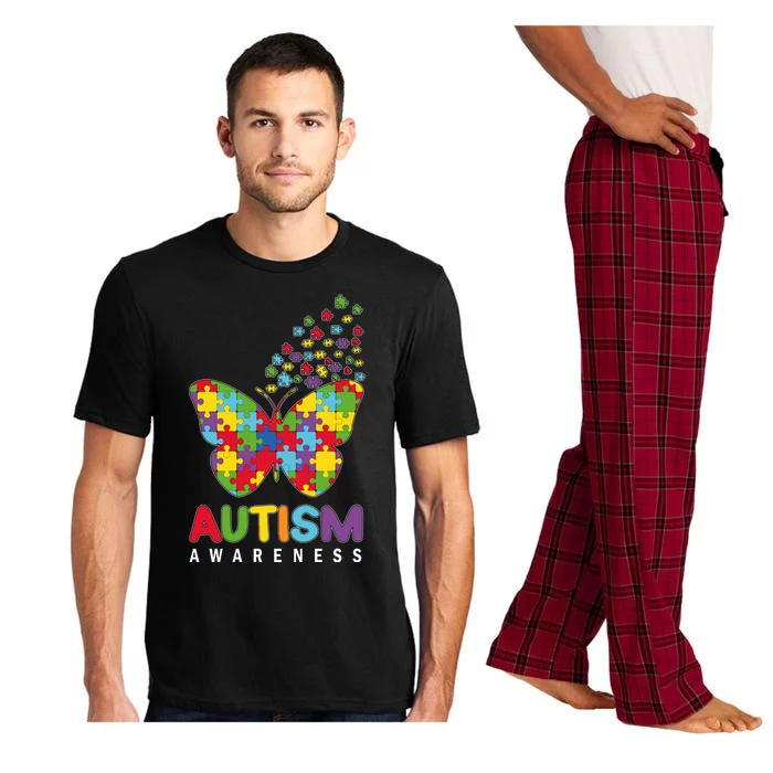 Autism Awareness Butterfly Puzzle Pieces Pajama Set