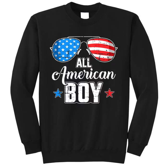 All American Boy Us Flag Sunglasses For Matching 4th Of July Sweatshirt