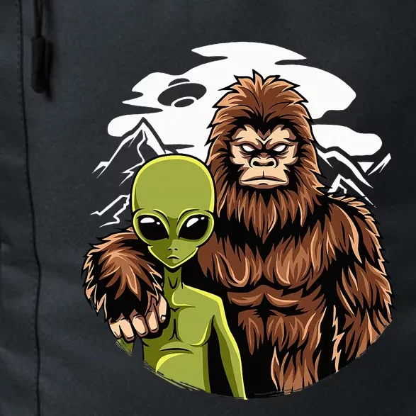 Alien And Bigfoot UFO Abduction Believer Daily Commute Backpack