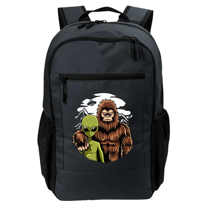 Alien And Bigfoot UFO Abduction Believer Daily Commute Backpack