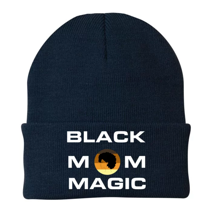 African American Black Mom Magic Strong Melanin Wife Gift Knit Cap Winter Beanie