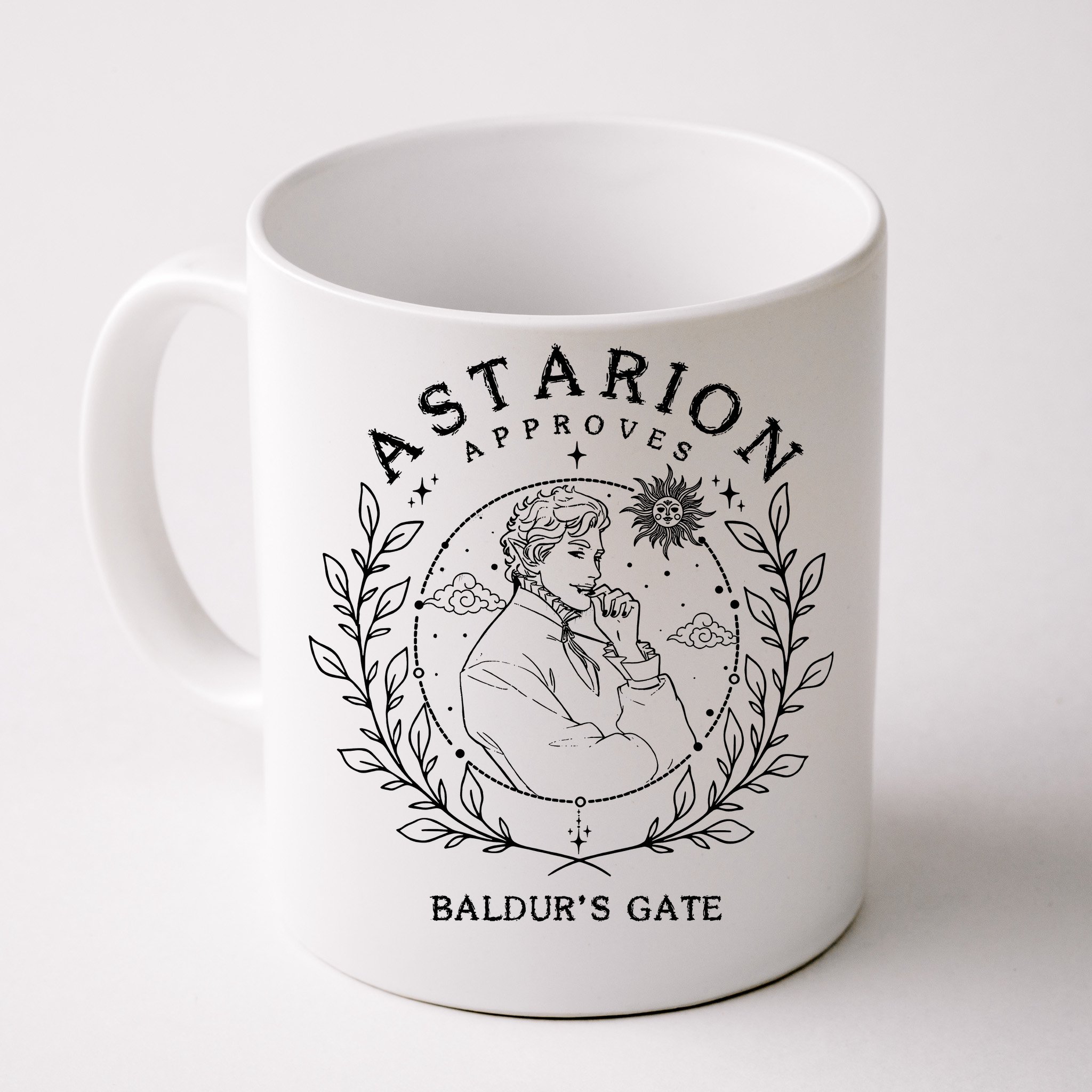 Astarion Appoves BaldurS Gate 3 Fan Game Front & Back Coffee Mug |  TeeShirtPalace