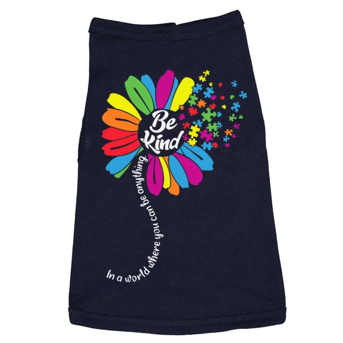 Autism awareness Be Kind In a word Daisy Doggie Tank