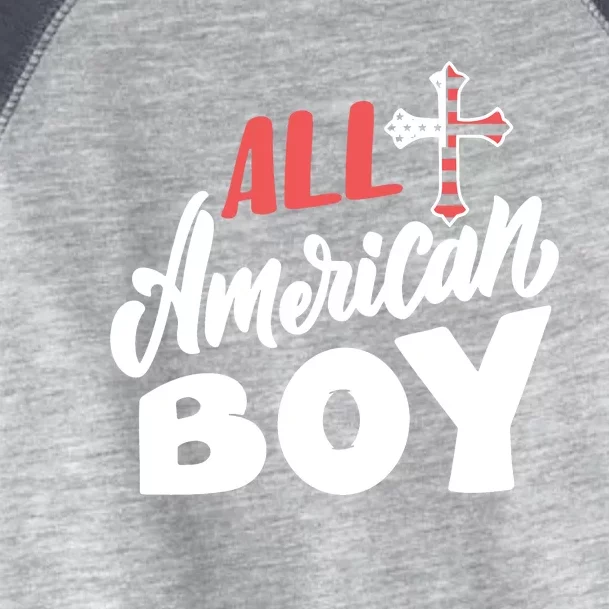 All American Boy | 4th Of July Family Outfits Toddler Fine Jersey T-Shirt