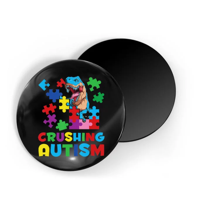 Autism Awareness Boys Crushing Autism Magnet