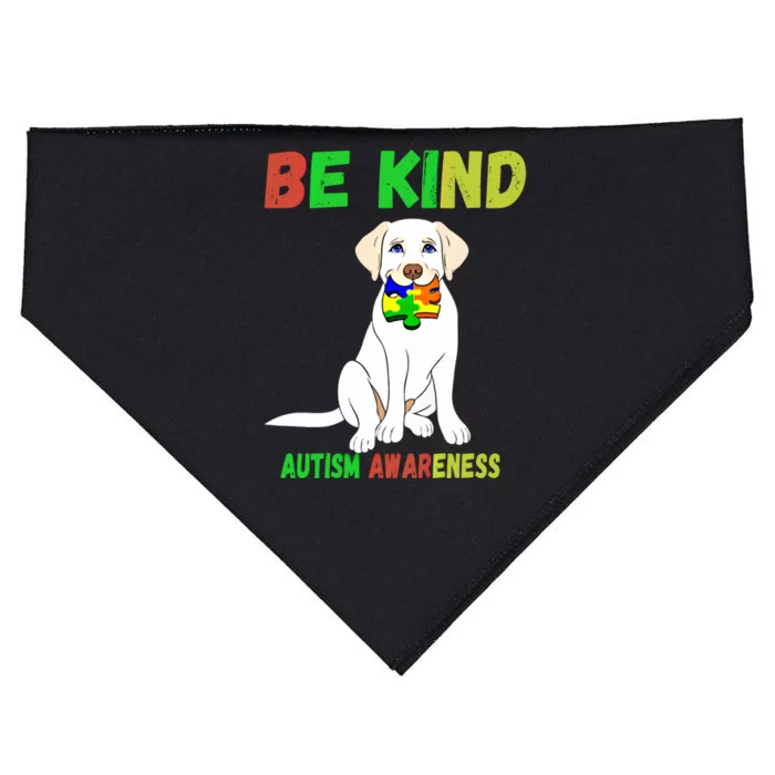 Autism Awareness Be Kind Gift USA-Made Doggie Bandana