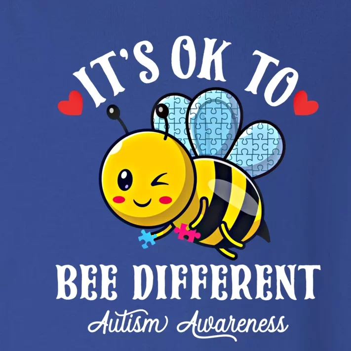 Autism Awareness Bee ItS Ok To Be Different Autistic Bees Funny Gift Toddler Long Sleeve Shirt