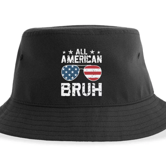 All American Boy American Dude American Bruh Sustainable Bucket Hat