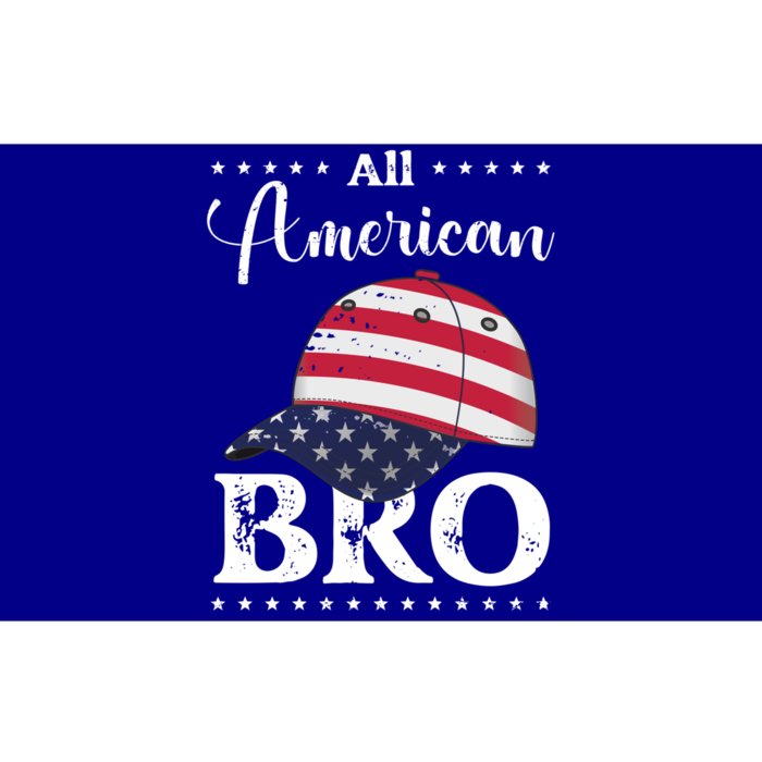 All American Bro Cap July 4 Gift Bumper Sticker