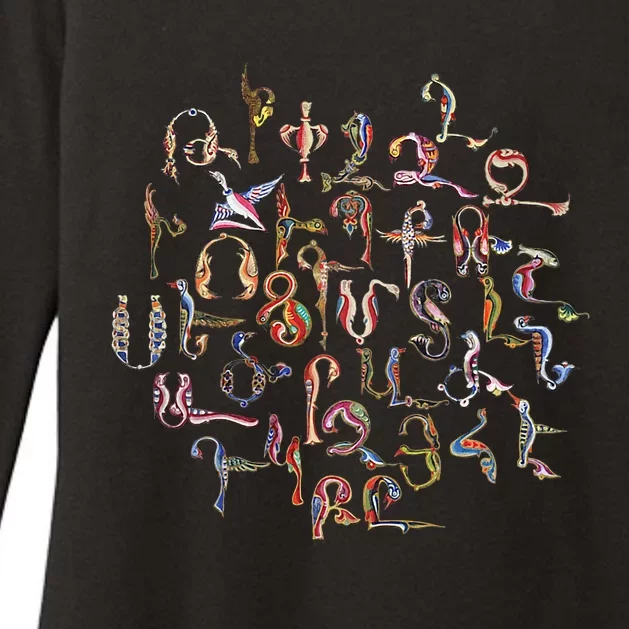 Armenian Alphabet Birds Armenia Symbols Womens CVC Long Sleeve Shirt