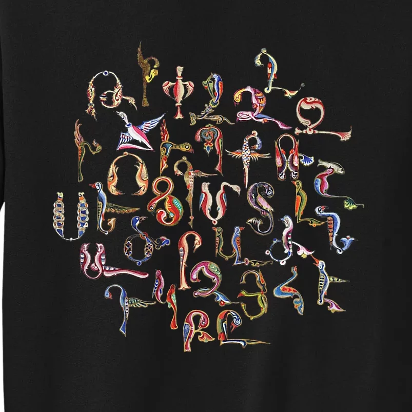 Armenian Alphabet Birds Armenia Symbols Tall Sweatshirt