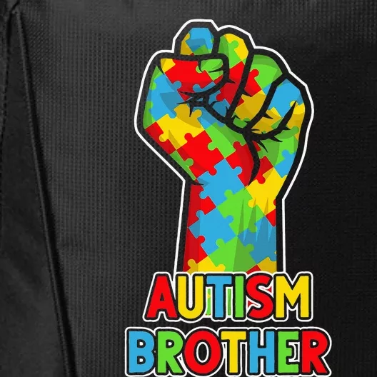 Autism Awareness Brother Acceptance Support Love City Backpack