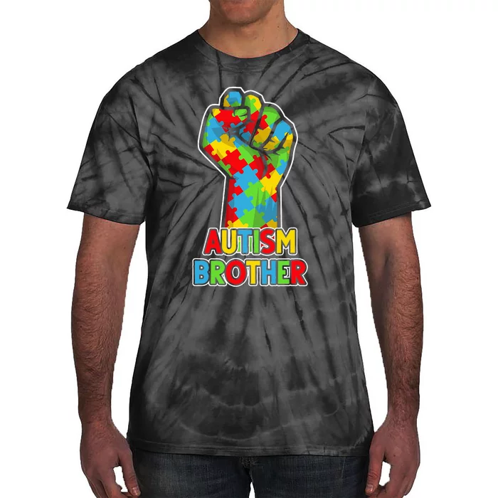 Autism Awareness Brother Acceptance Support Love Tie-Dye T-Shirt