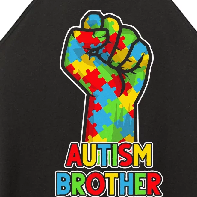 Autism Awareness Brother Acceptance Support Love Women’s Perfect Tri Rocker Tank