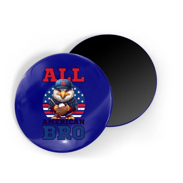 All American Bro Eagle Design 4th Of July Baseball Great Gift Magnet