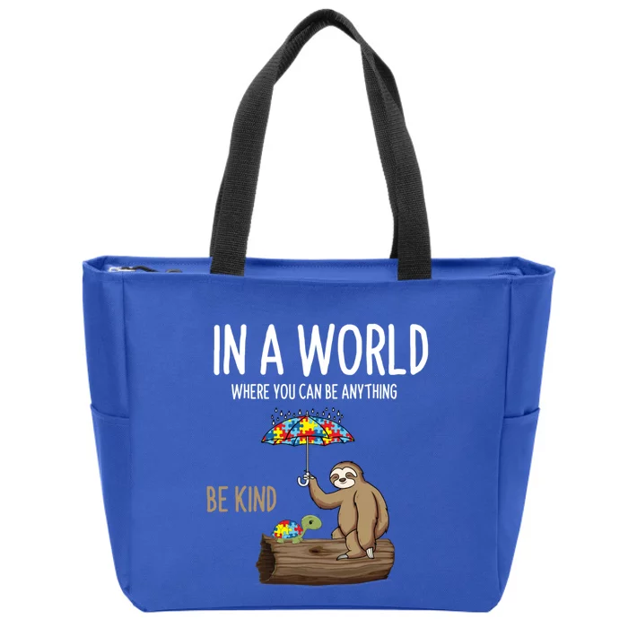 Autism Awareness Be Kind Special Education Teacher Squad Cute Gift Zip Tote Bag