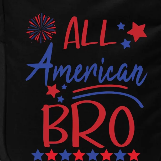 All American Bro Matching Family Brother 4th Of July Bro Fun Cute Gift Impact Tech Backpack