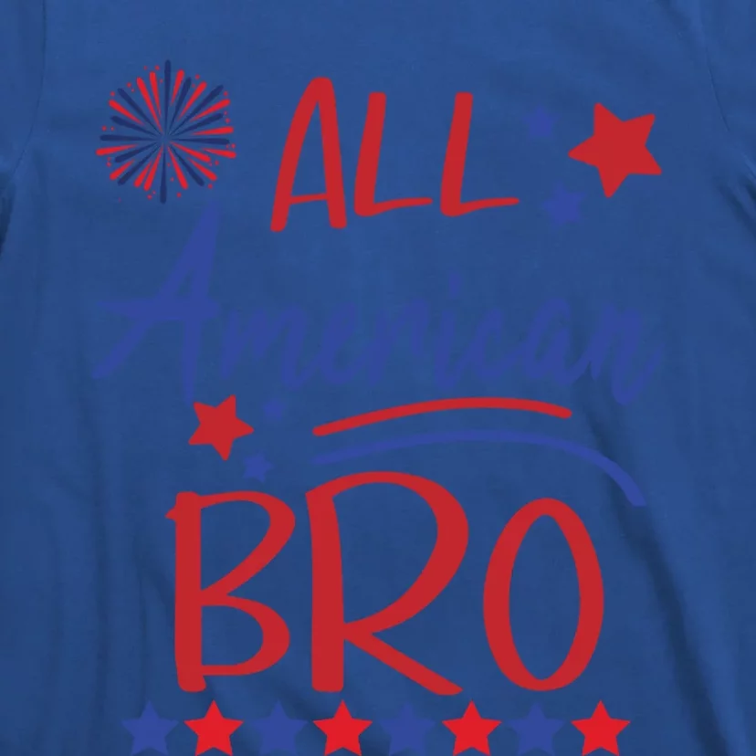 All American Bro Matching Family Brother 4th Of July Bro Fun Cute Gift T-Shirt