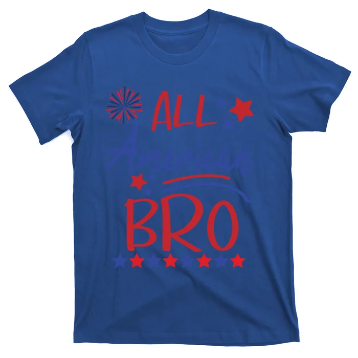 All American Bro Matching Family Brother 4th Of July Bro Fun Cute Gift T-Shirt